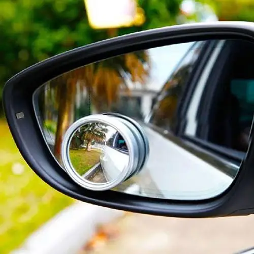 

Wide Angle Convex Car Auto Blind Spot Round Stick-On Side View Rearview Mirror