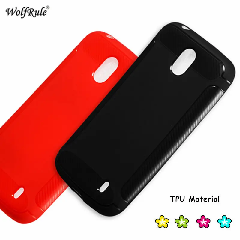 

WolfRule Phone Case For Nokia 1 Cover Shell Soft TPU Fiber Wing Protective Case For Nokia 1 Capa For TA-1047 TA-1060 Fundas 4.5"
