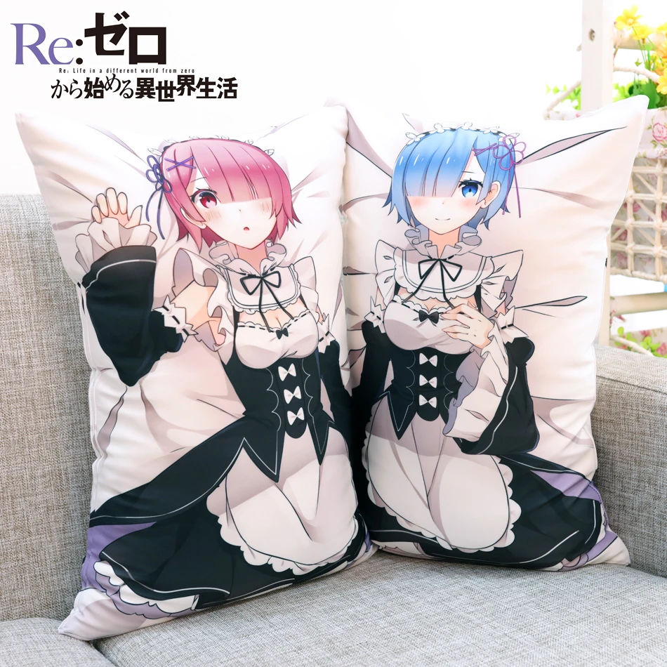 ReLife in a Different World from Zero Rem Pillow Case Cover Hugging Body ReLife in a Different World from Zero Rem Pillow Case Cover Hugging Body