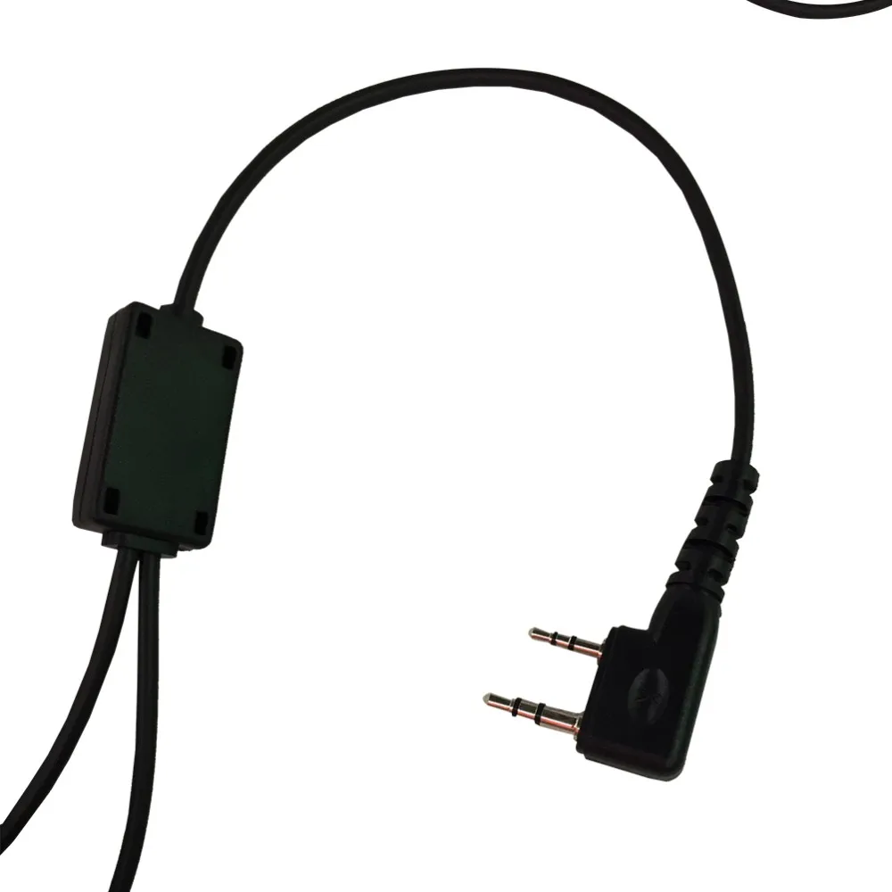 2 Pin Finger PTT Motorcycle Helmet Radio Headset Microphone for Kenwood BAOFENG WOUXUN TYT Ham Radio Walkie Talkie  (1)