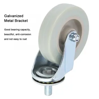 

4pcs 3 Inch Swivel Casters PVC Roller Wheel for Furniture Trolley Chair.
