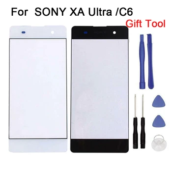

10pcs/lot New Replacement LCD Front Touch Screen Panel Outer Glass Lens For Sony Xperia XA ultra 6" C6 Front Glass 5.0" tools