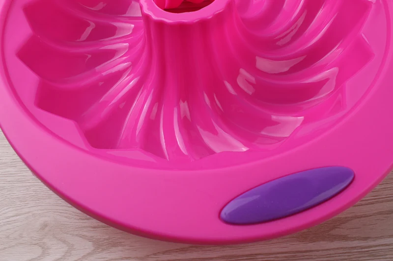 Big Round hollow Shape Silicone Butter Cake Mould Kitchen Baking Tools For Cakes Bakery Bakeware Mold cake plate 31 * 26 * 6cm