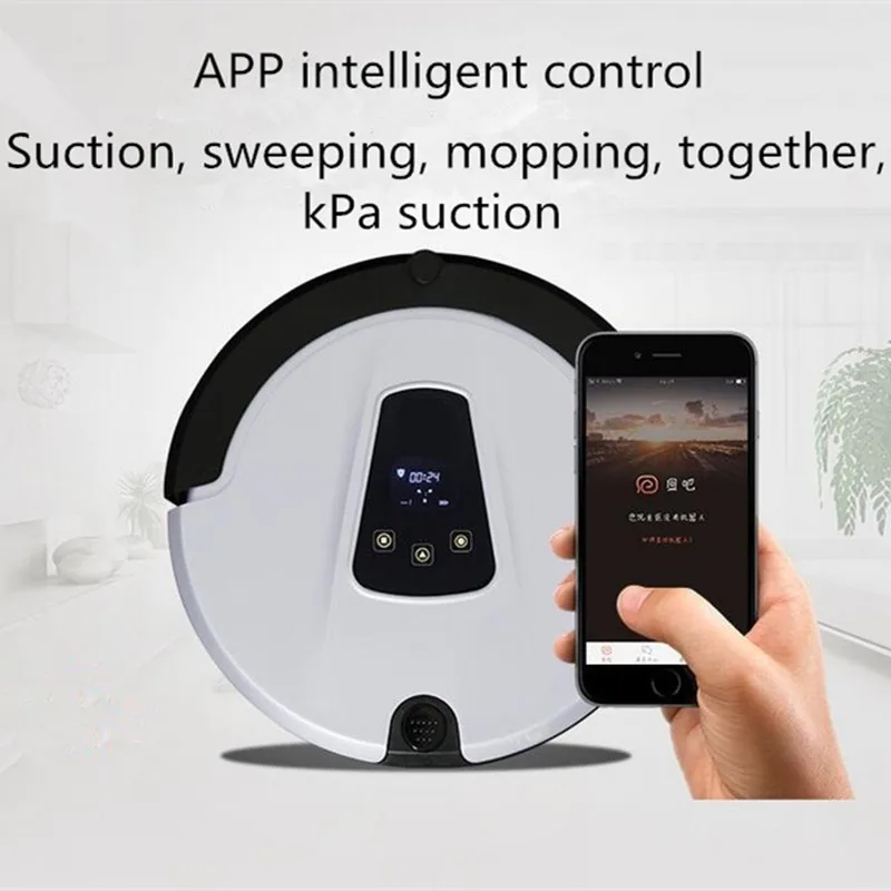 LUCACI Low Noise Wet and Dry Remote Control Vacuum Cleaner RobotVacuum