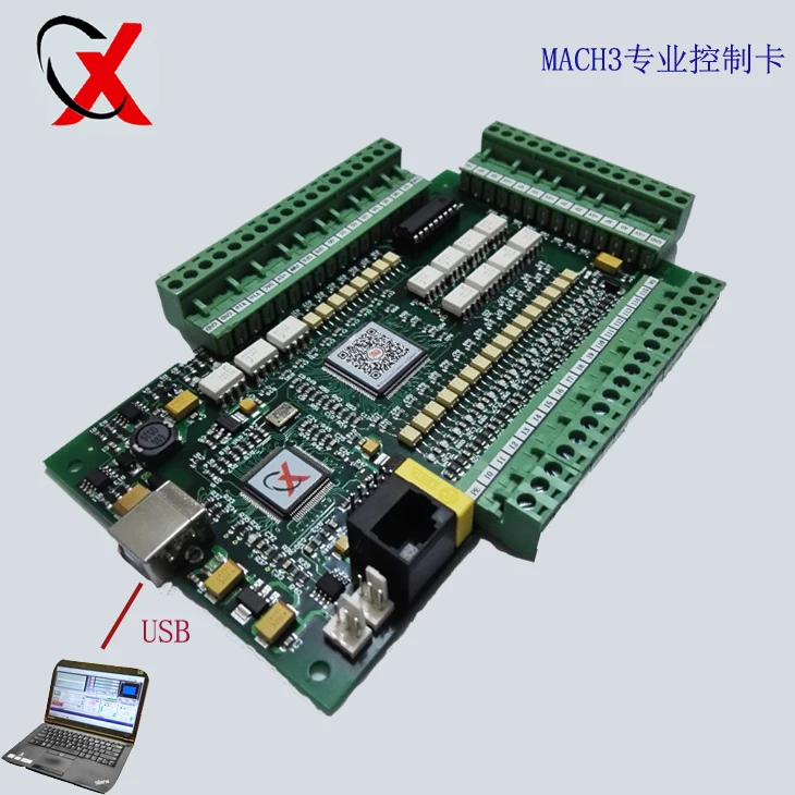 Карта управления шаговым двигателем MACH3 3 оси USB CNC USBCNC 1 МГц 24 В вход для фрезерного