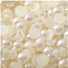 5 мм 100 шт. без каблука abs полукруглая жемчужина имитация белый жемчуг diy Мобильный ногтей Стикеры вставить дрель материал аксессуары для ногтей