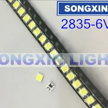 4000 шт HONGLI TRONIC светодиодный подсветка 1210 3528 2835 1W 6V 111LM холодный белый lcd подсветка для ТВ приложения