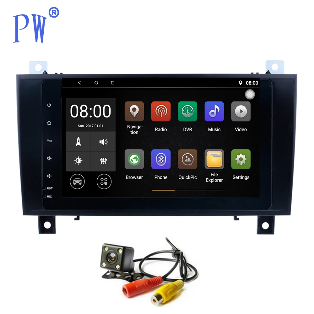 Android 7 1 GPS автомобильное радио для Mercedes Benz SLK Class 2000 2011 R171 SLK200 SLK280 SLK300 350 55