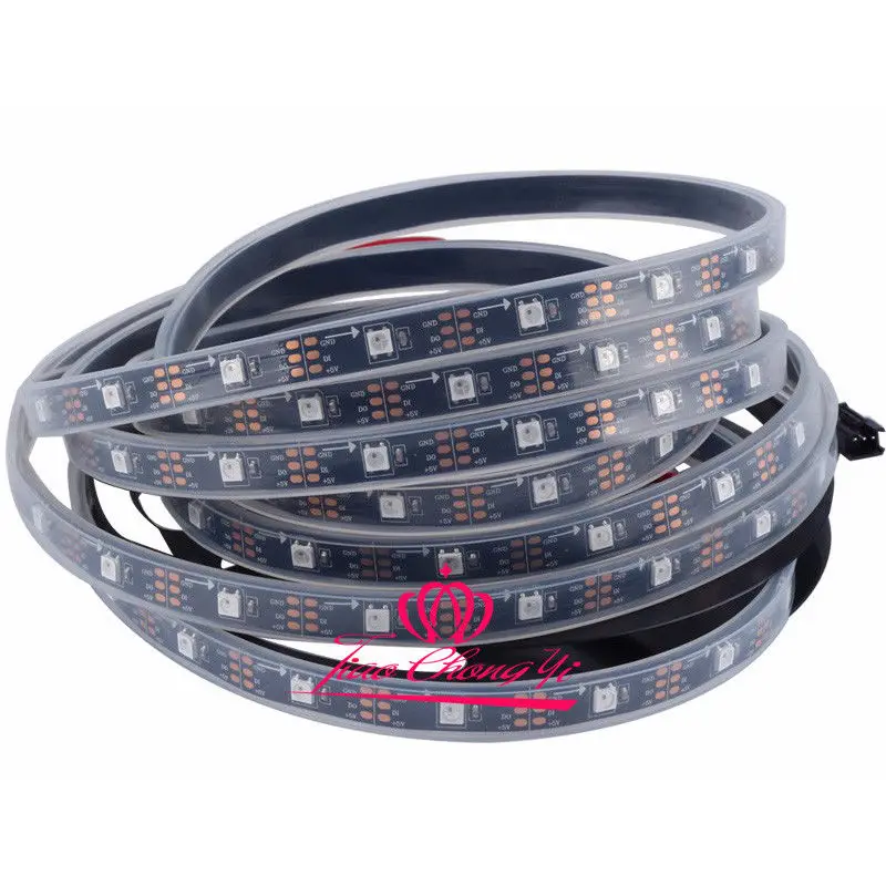 Ip67 plus Música Controlador plus Power 5 v Ws2812b Individualmente Endereçáveis Tira Conduzida Remoto 5 Cheap individually addressable led strip