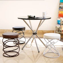 The creative metal iron wire fashion bar stool chair stool simple  leisure chair
