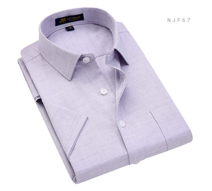 Мужская рубашка с коротким рукавом, Классический крой, «Оксфорд» с принтом, рубашка с передним карманом, Высококачественная тонкая повседневная одежда, Прямая с фабрики