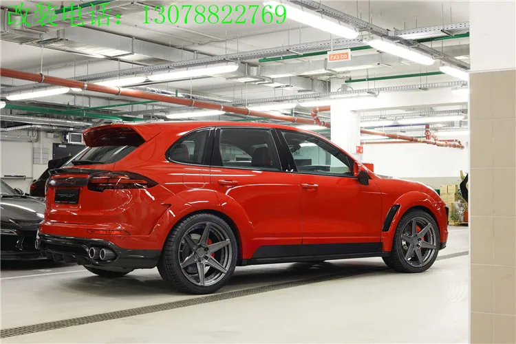 Подходит для Porsche Cayenne 958 15-17 Vantage углеродного волокна спойлер крыло хвост