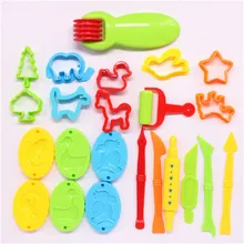 23pcs Plastic Play Dough Tools Set Toy Educational Plasticine Mold Modeling Clay Kit Slime Toys For Children