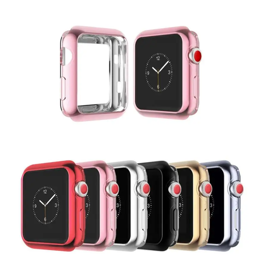 Ультратонкий защитный чехол из ТПУ Hiperdeal для Apple Watch Series 3 38 мм смарт часов Прямая