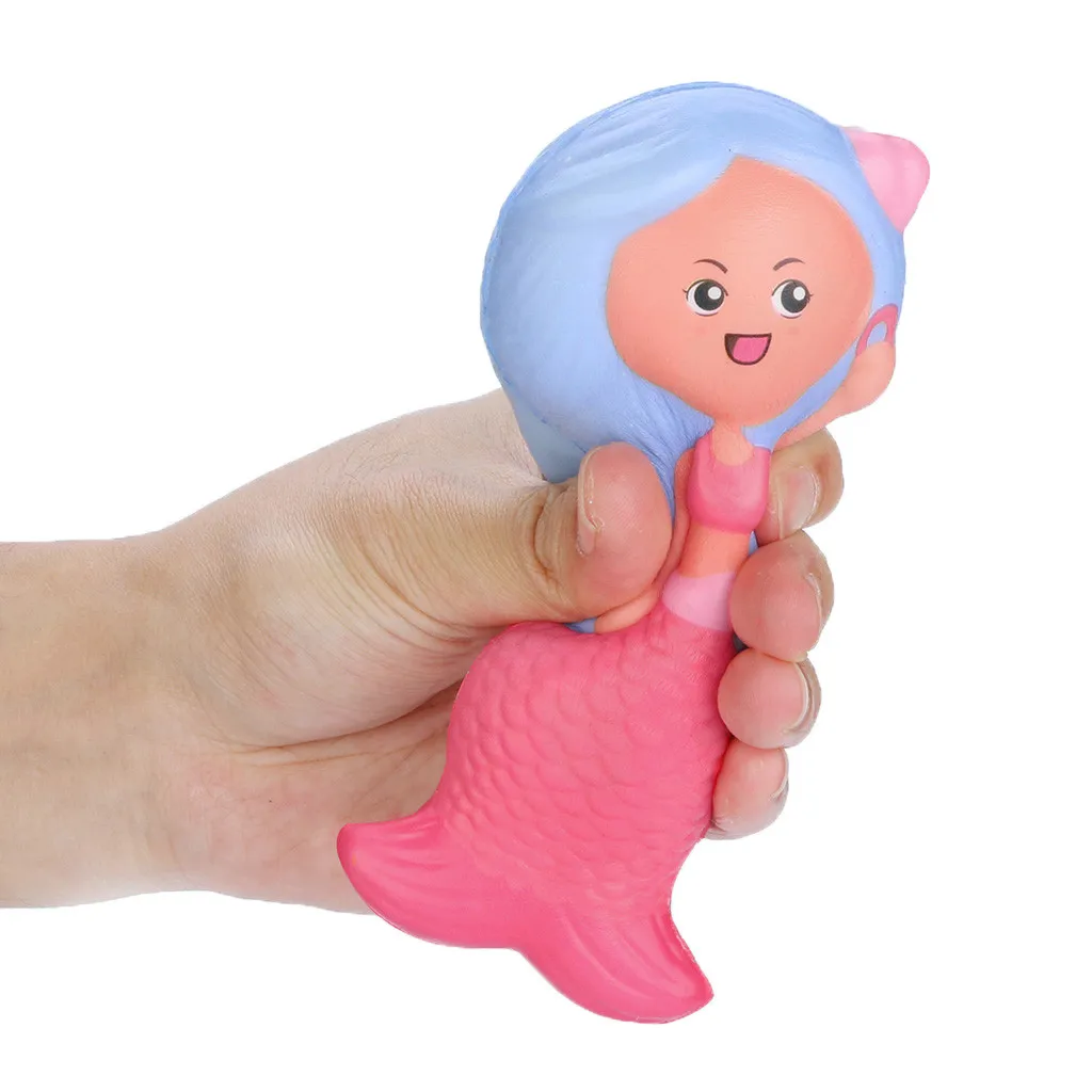 Squishies Toy Kawaii Mermaid Slow Rising Cream Scented Stress Relief Toys Gifts silicone squishy Squeeze Toy scuishies blandos