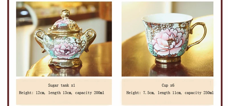 High-grade conjunto de xícara de café porcelana