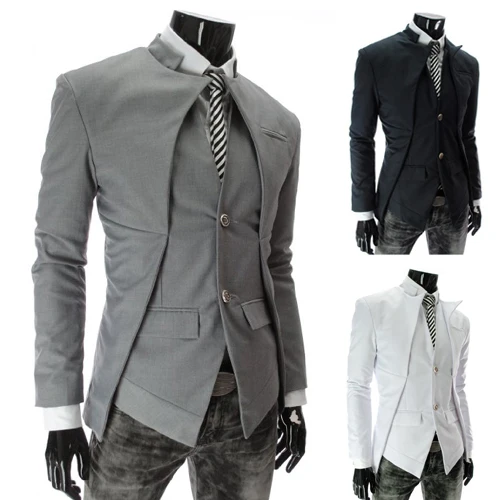 Бренд, британский стиль, тонкие мужские костюмы, стильный дизайн, блейзер, Повседневный, деловой, модный пиджак, черный, серый, белый