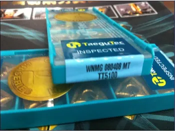 

Taegutec tungsten carbide inserts WNMG080408MT TT5100 turning tools WNMG 080408 MT TT5100 Negative 80 degree Trigon Inserts