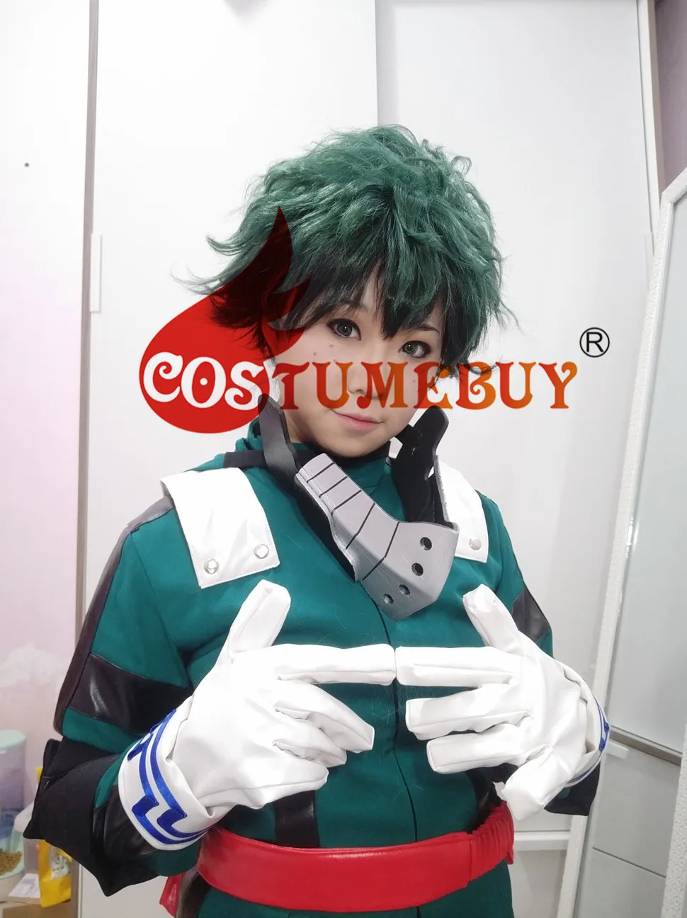 Costumebuy/аниме «Мой герой Academy 3»; Boku no Hero; Akademia; Косплей; izku Midoriya Deku; Зеленый боевой костюм; костюмы на Хэллоуин