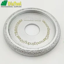 DIATOOL 3 шт. Dia75mm ВАКУУМНОЙ ПАЙКИ Diamond выпуклых колесо профиля для камень, искусственный камень Ceremics Стекло бетона