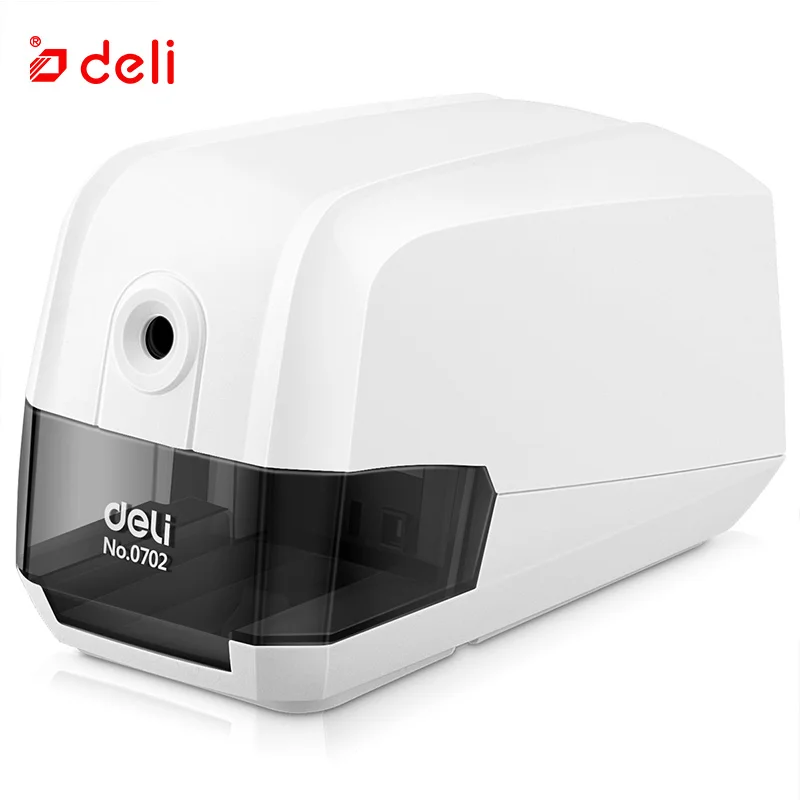 Deli Pencil Sharpener Auto Electric Pencil Sharpener Stationery Office & School Supplies Plastic Student Automatic Sharpeners 2018 rushed 3 years old electronic automatic pencil sharpener electric special art painting student gift school supplies