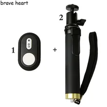 Brave heart сумка для камеры Водонепроницаемый Чехол, Bluetooth пульт дистанционного управления селфи палка монопод для Xiaomi YI 4k 2 камера аксессуары