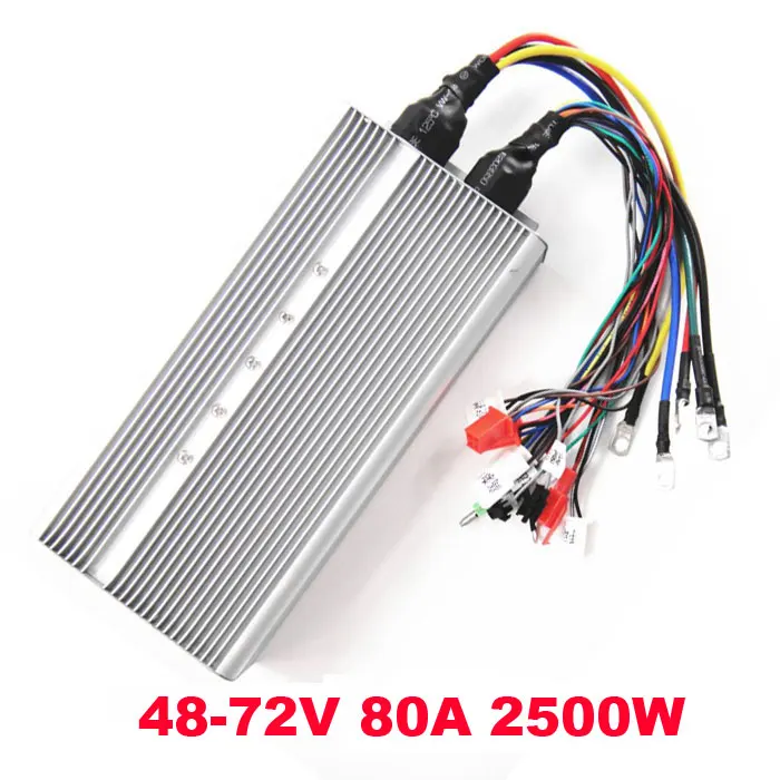 60 V/72 V 2500W 24 mosfet BLDC универсальный мотор-контроллер постоянного тока без щетки для мотоцикла, электрический-велосипед, электрический скутер