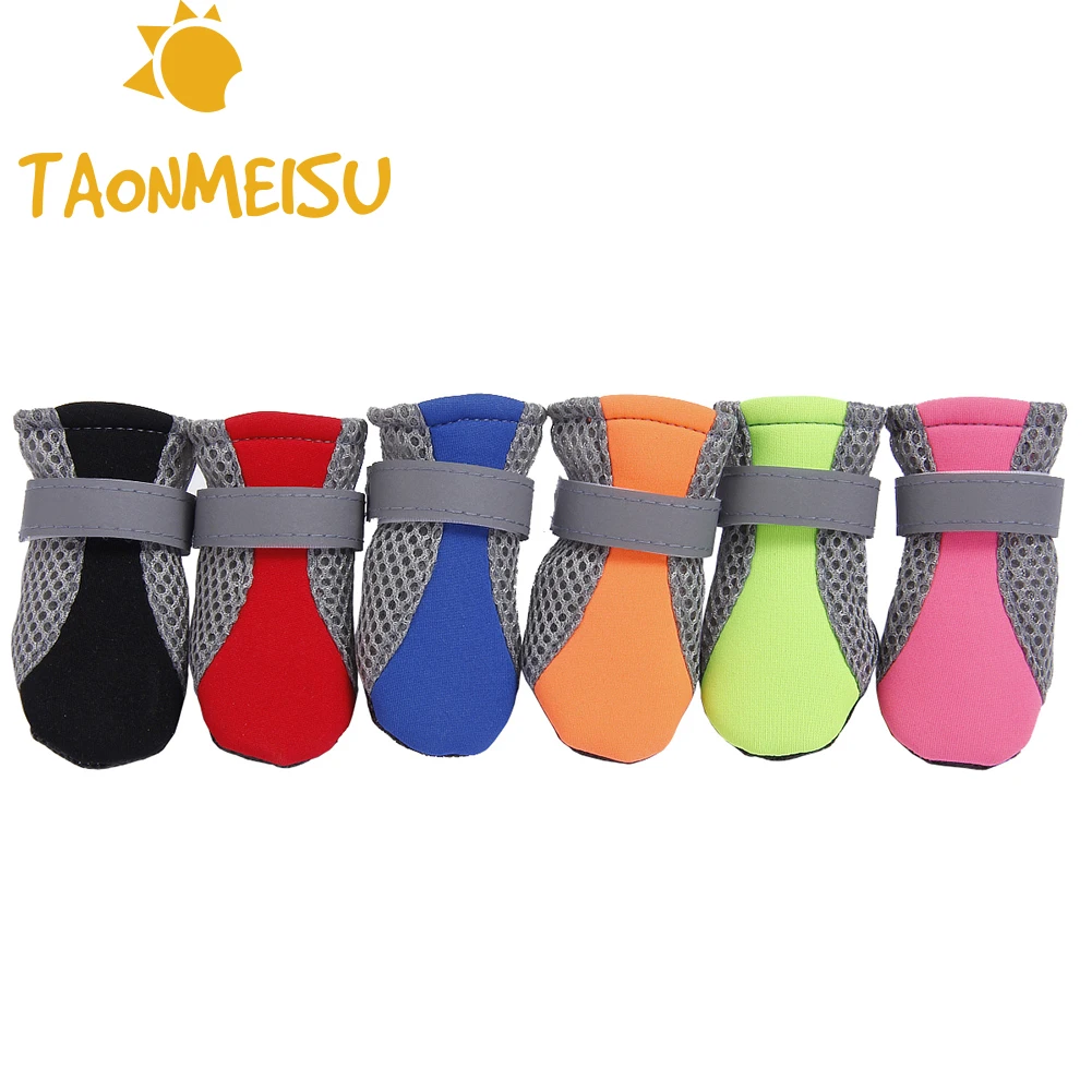 

Best selling 2018 products Dog shoes Night Shining Teddy Shoes socks Mesh Breathable Waterproof Soft Bottom Shoes for chihuahua