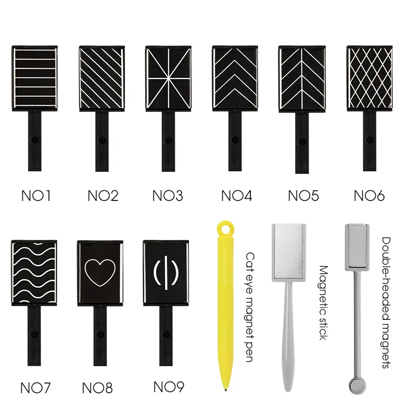 Saviland 1 шт. двойная Магнитная пластина магнитная ручка 3D кошачьи глаза Магнитная палка для ногтей Гель-лак УФ светодиодный набор инструментов DIY