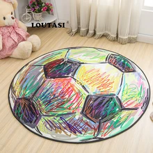 Лутаси круглые ковры мультфильм коврик с принтами ковер для гостиной спальни домашний декор противоскользящие детские коврики детское ползающее одеяло