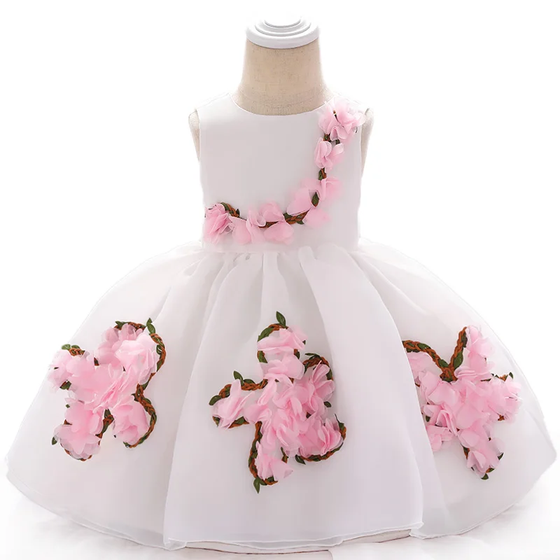 Vestidos infantil/платье для дня рождения на 1 год, лето 2019, платье для маленьких девочек, платье на крестины для вечерние ная Одежда для