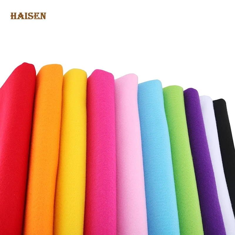 2mm Thickness Polyester Non Woven Felt Fabric Cloth For Sewing Dolls Crafts 45x90cm