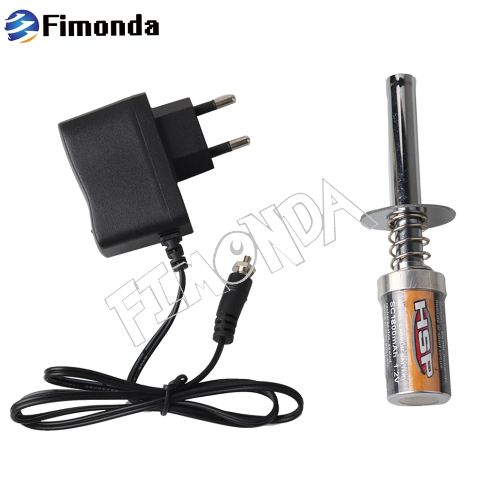 HSP RC Nitro 1 2 V 1800MAH Свеча накаливания зажигания подходит для радиоуправляемой