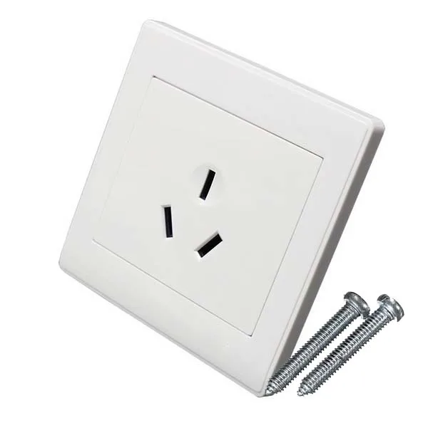 

16A 3Pin Power Wall Outlet Socket Plate Panel slot AU Plug+Screws new