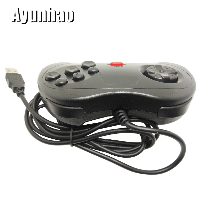 Классический проводной 6 кнопок USB SEGA классический геймпад USB игровой контроллер Joypad для SEGA Genesis/MD2 Y1301/PC/MAC