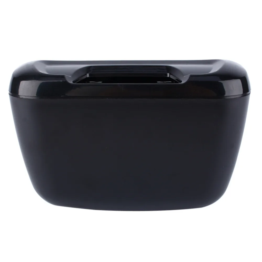 

New Arrival Auto Car Vehicle Container Black Environment Easy Hanging Cargo Trash Can Mini Garbage Bin Storage Holder Box