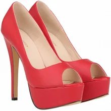 Size 34-42 Mature Women Pumps New Arrivals Thin High Heels Party Wedding Shoes Sexy Platform Pumps