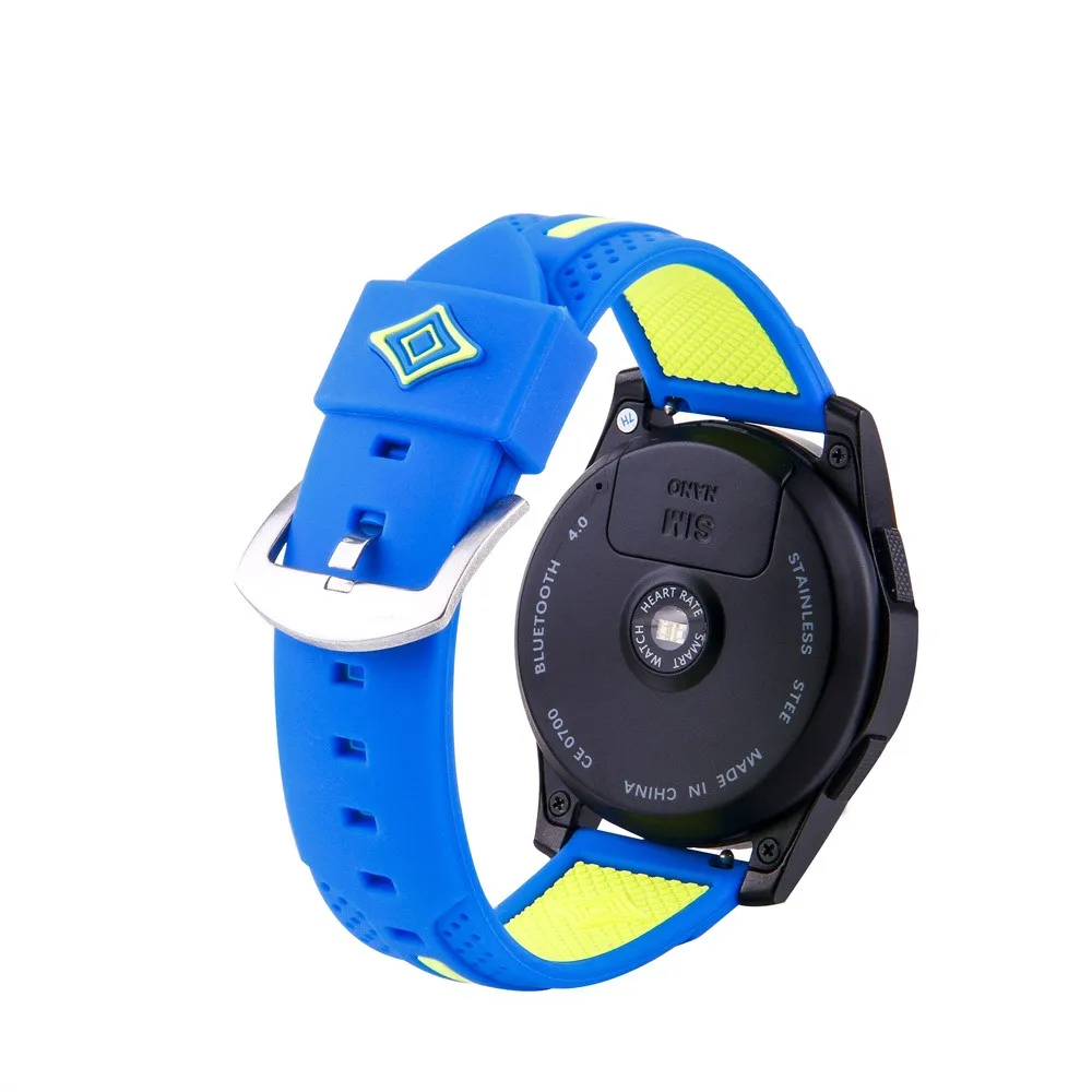 22 мм ремешок для samsung Galaxy Watch 46 мм gear S3 Frontier band Браслет Силиконовый ремешок для часов huawei watch GT Ременная Передача S 3 46 мм