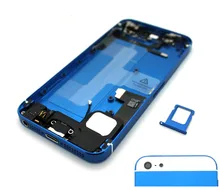 New Tested for iPhone 5 DARK BLUE Alloy Metal Back Cover Battery Door Housing Assembly Middle