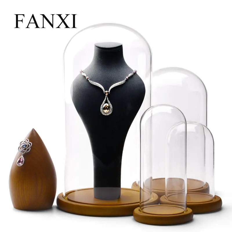 Стеклянный держатель для сережек FANXI прозрачная подставка ювелирных изделий демонстрационная бутылка