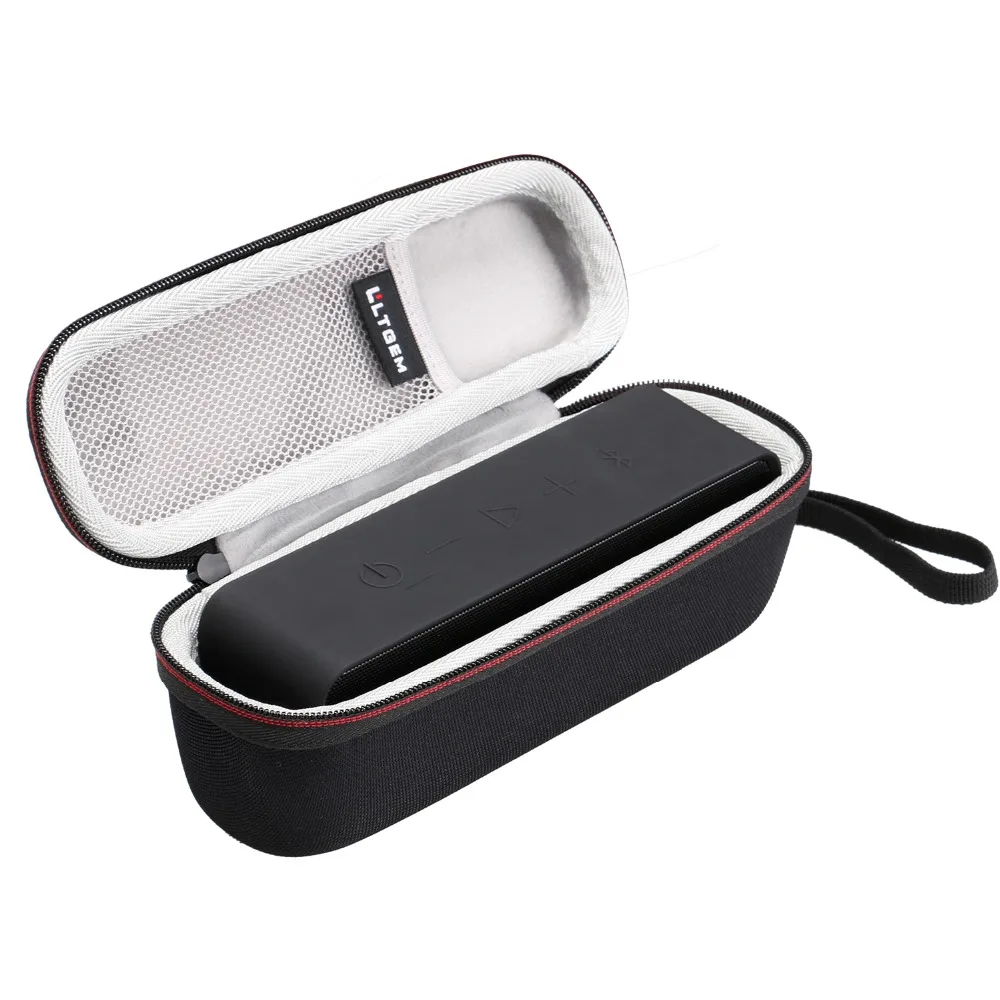 LTGEM Жесткий Чехол для Anker SoundCore или DKnight MagicBox I и II портативный bluetooth-динамик с сетчатым карманом-черный