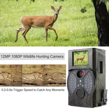 Интервальная покадровая съемка Горизонтальное кадрирование Охота 12MP Trail дикий Камера HC300A ловушка цифровой Камера s ИК светодиодный Ночное видение ИК-камеры для охотника