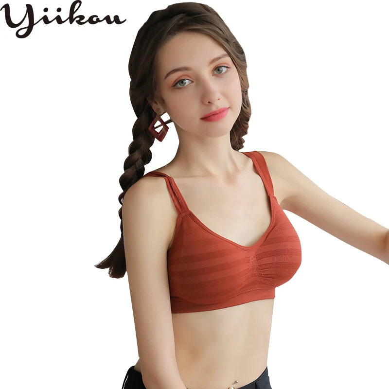 

Sling beauty back wrapped chest detachable chest pad no steel ring no trace gathered underwear breathable Tube top