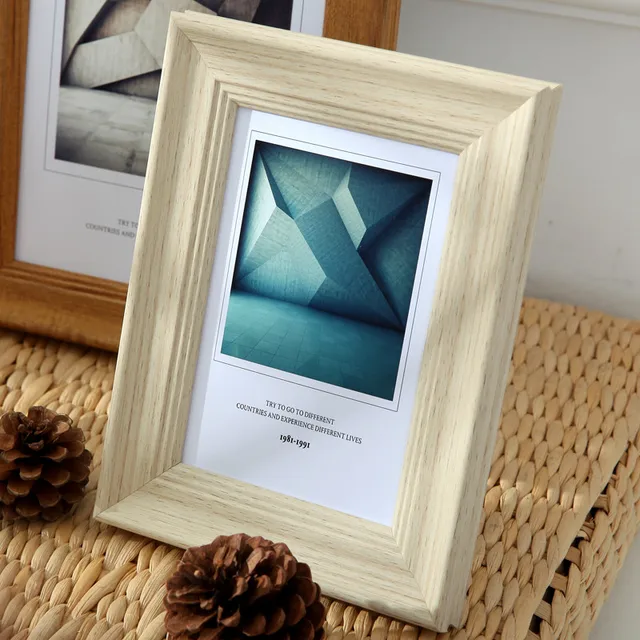 5 Sizes Rectangle Pictures Frames Resin Desk Table Decor Photo Frame
