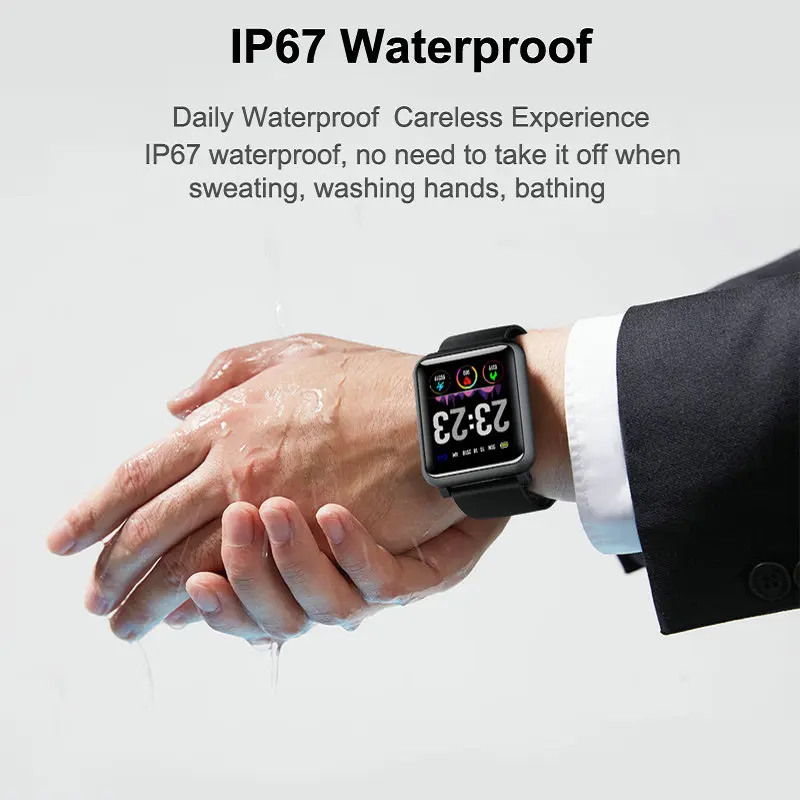 IP67 водонепроницаемые H9 Смарт-часы ЭКГ+ PPG монитор HR кровяное давление Smartwatch спортивные режимы Смарт-часы для мужчин и женщин браслет