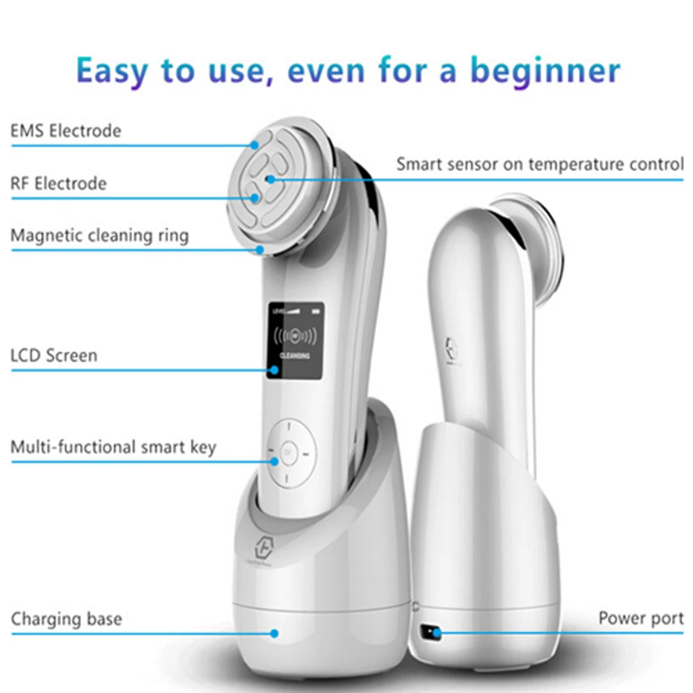  Nanotime Facial Massager For Face Lifting Rf Ems Face Massage Deep Cleansing Face Massager Lifting 