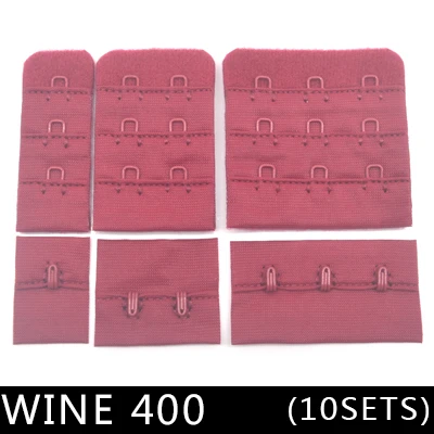 wine 400 10 компл./лот женские полезный Черный Белый Бюстгальтер расширители ремешок Расширение Регулируемый пояс ручная выделка женская обувь застежка бюстгальтера аксессуары "сделай сам" - Цвет: wine 400