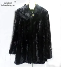 Linhaoshengyue Mink coat black