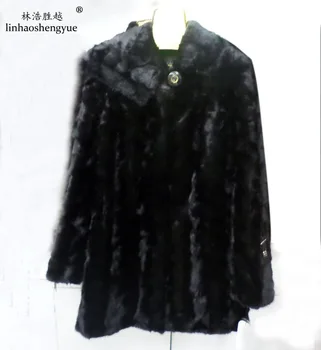 

Linhaoshengyue Mink coat black