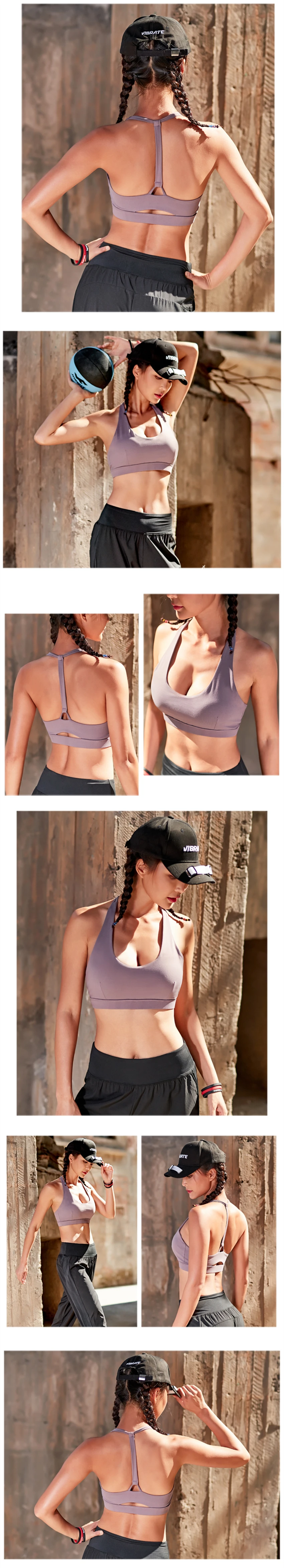 ligh purple sports bra for women